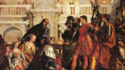 파올로 베로네세:알렉산더 대왕 앞에 무릎 꿇은 다리우스일가